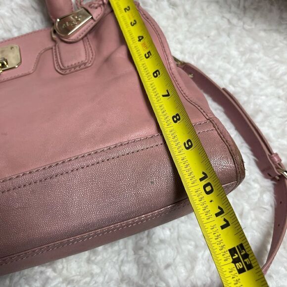 Cole Haan leather pink medium Satchel/shoulder bag with gold tone hardwa… - Picture 8 of 13